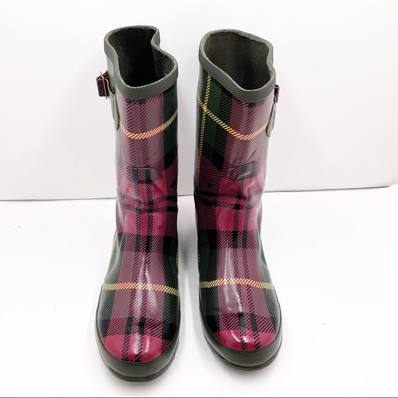 ☔️{L.L.Bean} Tartan Short Wellie Boots - Picture 15 of 16